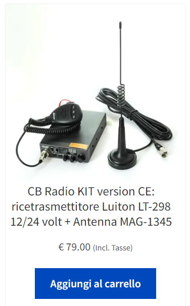 CB radio Kit Luiton LT-298 con antenna MAG-1345
