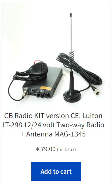 CB radio Kit Luiton LT-298 with antenna MAG-1345