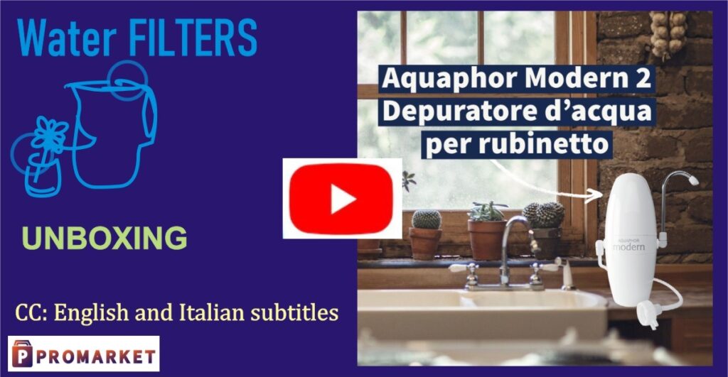 Aquaphor Modern tap water filter unboxing YouTube video